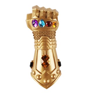 ถุงมือซูเปอร์ฮีโร่ Thanos Infinity Gauntlet Avengers อุปกรณ์ประกอบฉากปาร์ตี้ฮาโลวีน