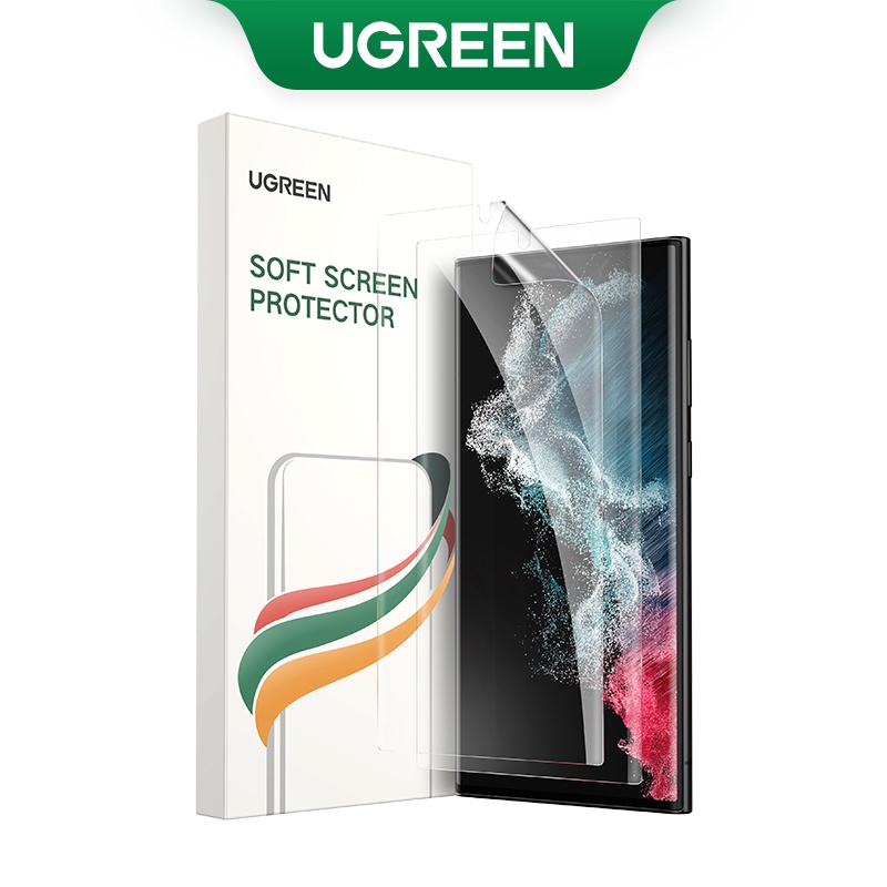 Ugreen ฟิล์มกันรอยหน้าจอโทรศัพท์ แบบนิ่ม ป้องกันลายนิ้วมือ สําหรับ Samsung Galaxy S22 S23 Ultra 6.8 
