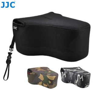 JJC กระเป๋าเคสใส่กล้อง แบบนิ่ม พร้อมสายคล้อง ปลดไว สําหรับเลนส์ Nikon D90 D750 D5500 D5300 D5200 D3200 D7200 D7100 Panasonic GH5 GH5S+12-60 มม. และกล้องอื่นๆ