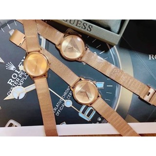 ⌚💙นาฬิกาข้อมือผู้หญิงสวยมาก 
รุ่นใหม่สายถัก  /เรือนสีRose gold 🪙