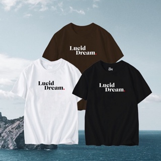 เสื้อไม่ต้องรีด ใหม่ (ใส่โค้ด WRQTTK ลดสูงสุด 40.-)🔥 So on เสื้อยืดทรง Oversize ลาย Lucid Dream