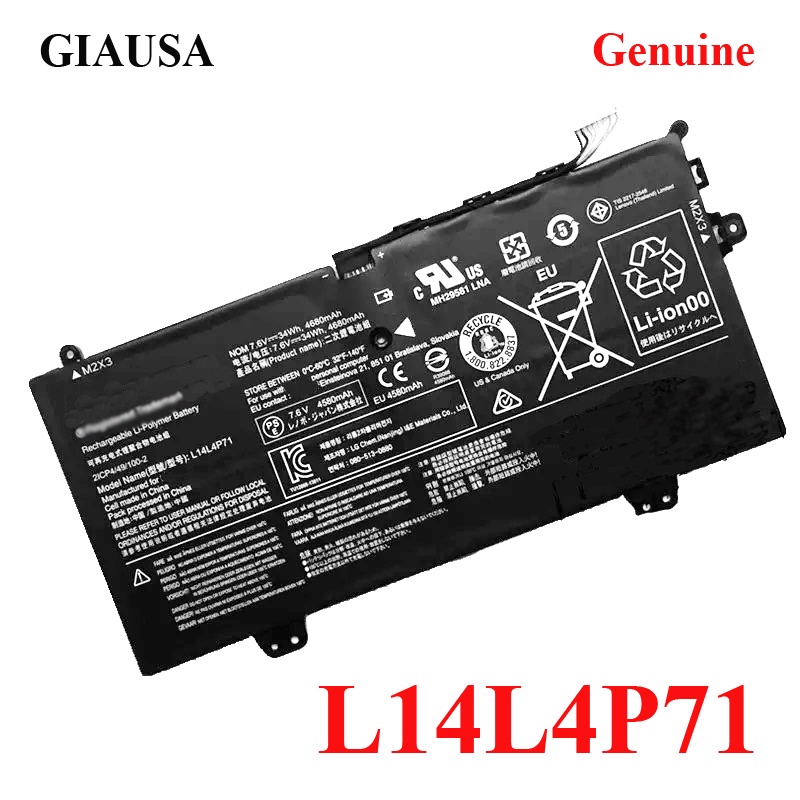 ใหม่แบตเตอรี่ L14L4P71สำหรับ Lenovo Yoga 3 Pro 11 80J80021US Series 5B10G75096 L14M4P71แบตเตอรี่34wh