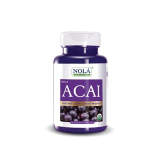 4 กระปุก NOLA Acai Berry 60 VEGAN Capsules : อาซาอิ เบอร์รี่ ฟรีซดราย อาหารเสริมสำหรับผิว โนล่า ซุปเปอร์ฟู้ด แคปซูล