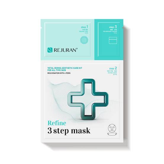 [พร้อมส่ง / สินค้าของแท้100%] REJURAN : HEALER REFINE 3-STEP MASK (5 SHEETS)
