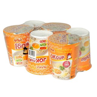 Mama มาม่า โจ๊กคัพ โจ๊ก รสไก่ 45g x6ถ้วย
