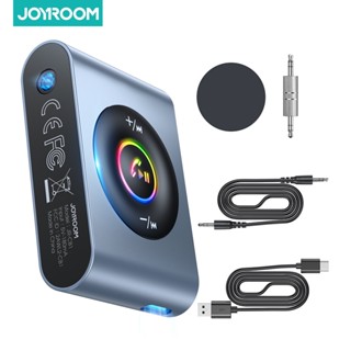 Joyroom 3 in 1 อะแดปเตอร์รับสัญญาณเสียงบลูทูธไร้สาย 5.3 เครื่องเล่น MP3 LED AUX 3.5 มม. สําหรับรถยนต์