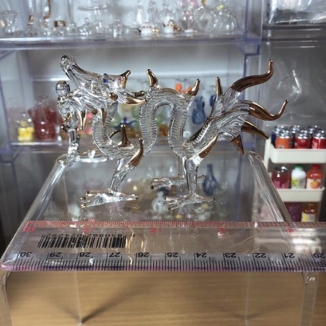 [งานแก้ว]มังกรทาทอง. - รูปที่ 2