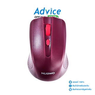 WIRELESS MOUSE เมาส์  NUBWO (NMB-017) RED