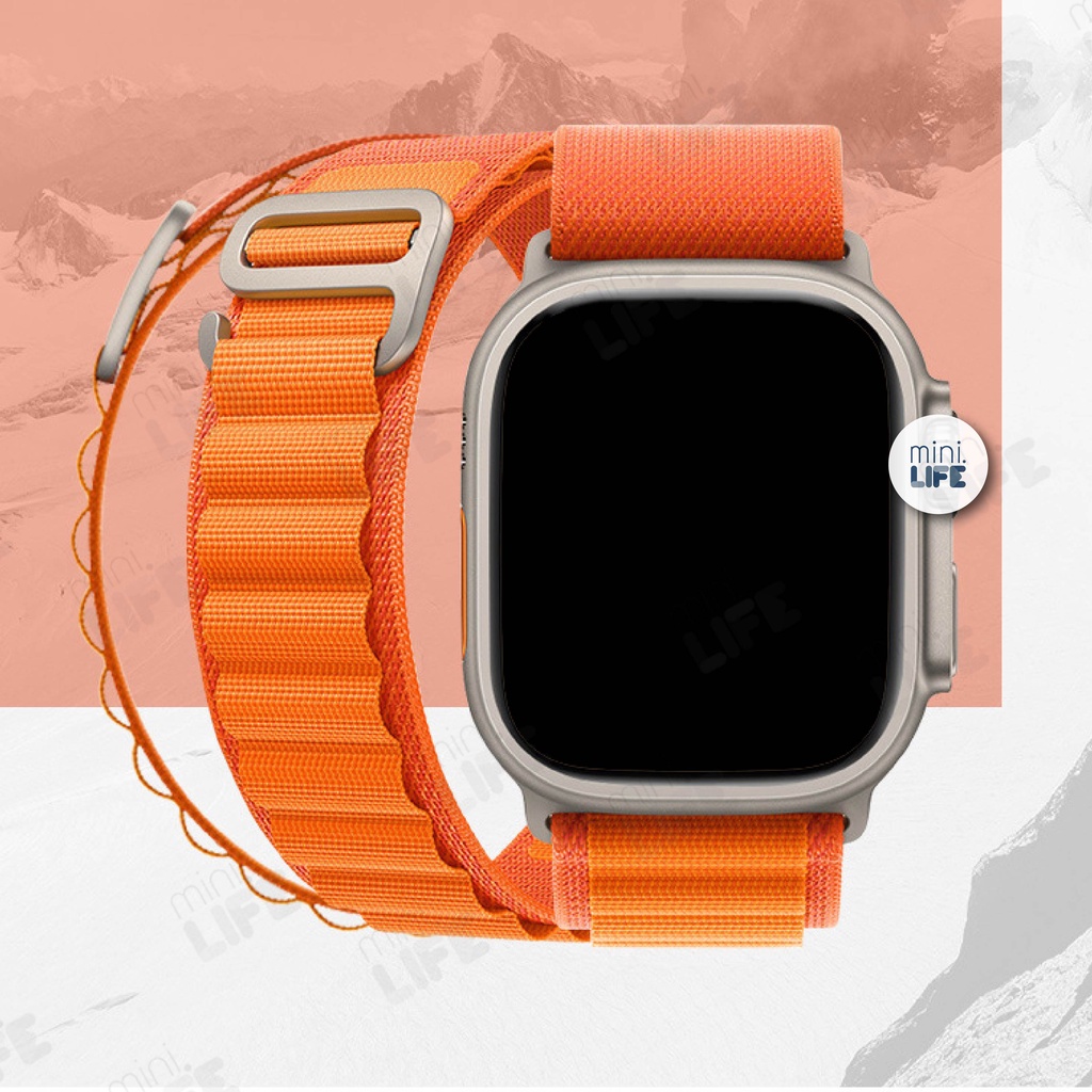 [ พร้อมส่ง ] สาย ผ้า ไนล่อน สำหรับ iWatch Alpine nylon sport band loop Strap สาย อัลไพน์ series 1 - 9 se Ultra