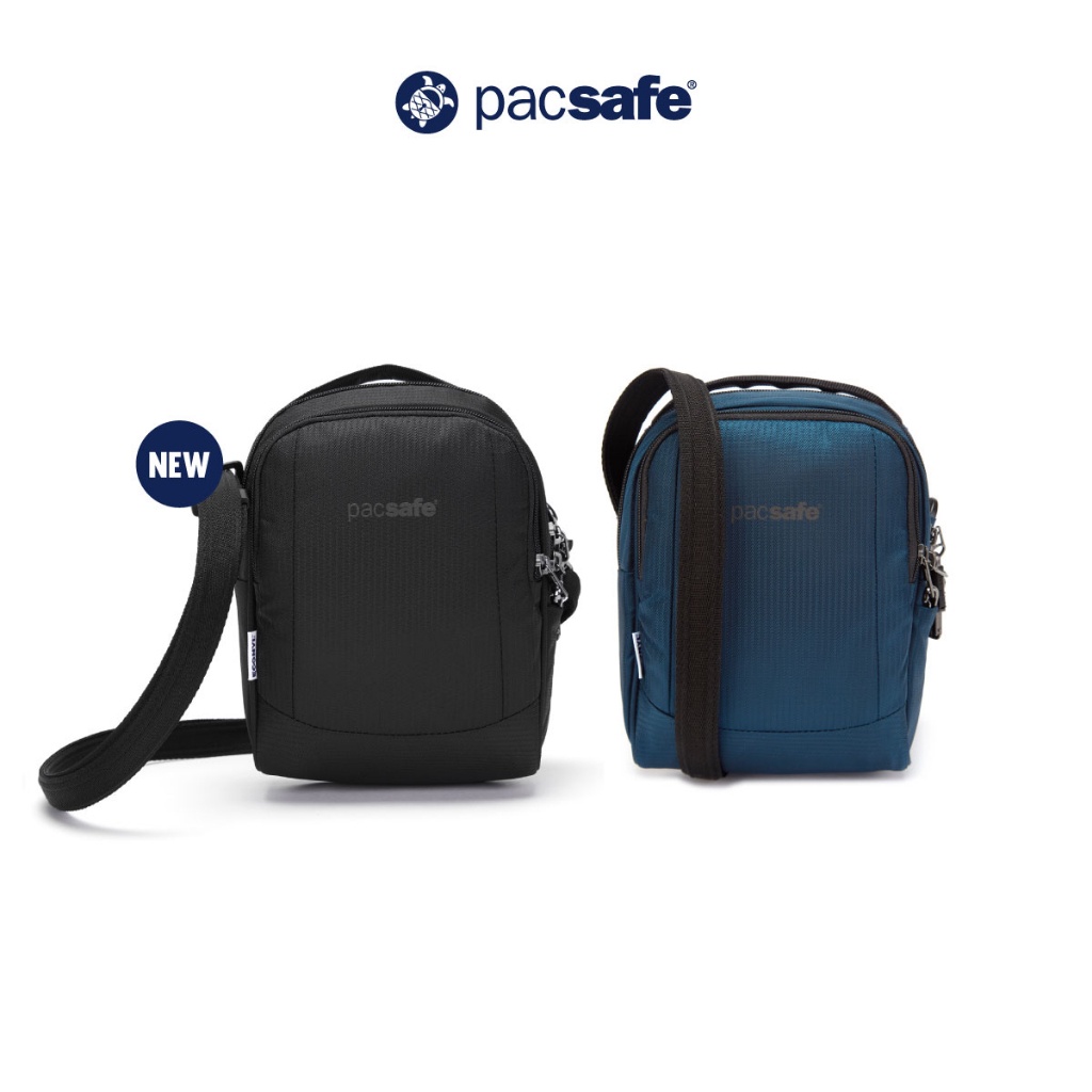 ✙Pacsafe METROSAFE LS100 ECONYL RECYCLED CROSSBODY BAG ANTI-THEFT กระเป๋าสะพายพาดลำตัว กระเป๋ากันขโม