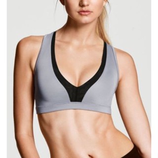 สปอร์ตบรา victoria’s Secret cross back mesh plunge sports bra บราออกกำลังกาย บราบิกินี่ บราชุดว่ายน้ำ