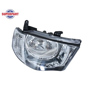 ไฟหน้า TRITON 12-14 แท้ห้างMitsubishi เสื้อ(R)โคมชุบ(มุมขาว)ขอบชุบ :1 (8301C1 mitsubishi-headlight-parts T2