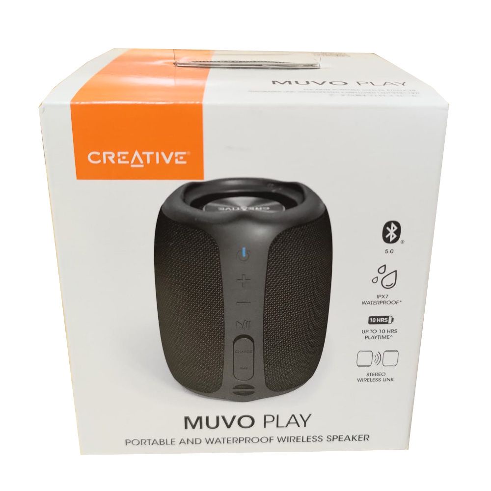 Creative MUVO PLAY Portable Waterproof Bluetooth Wireless Speaker ( Black )