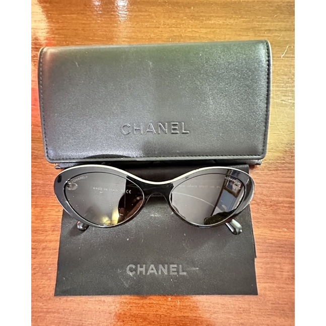 Chanel sunglasses cateye แว่นกันแดด ชาแนล แท้ used like new หายากมาก