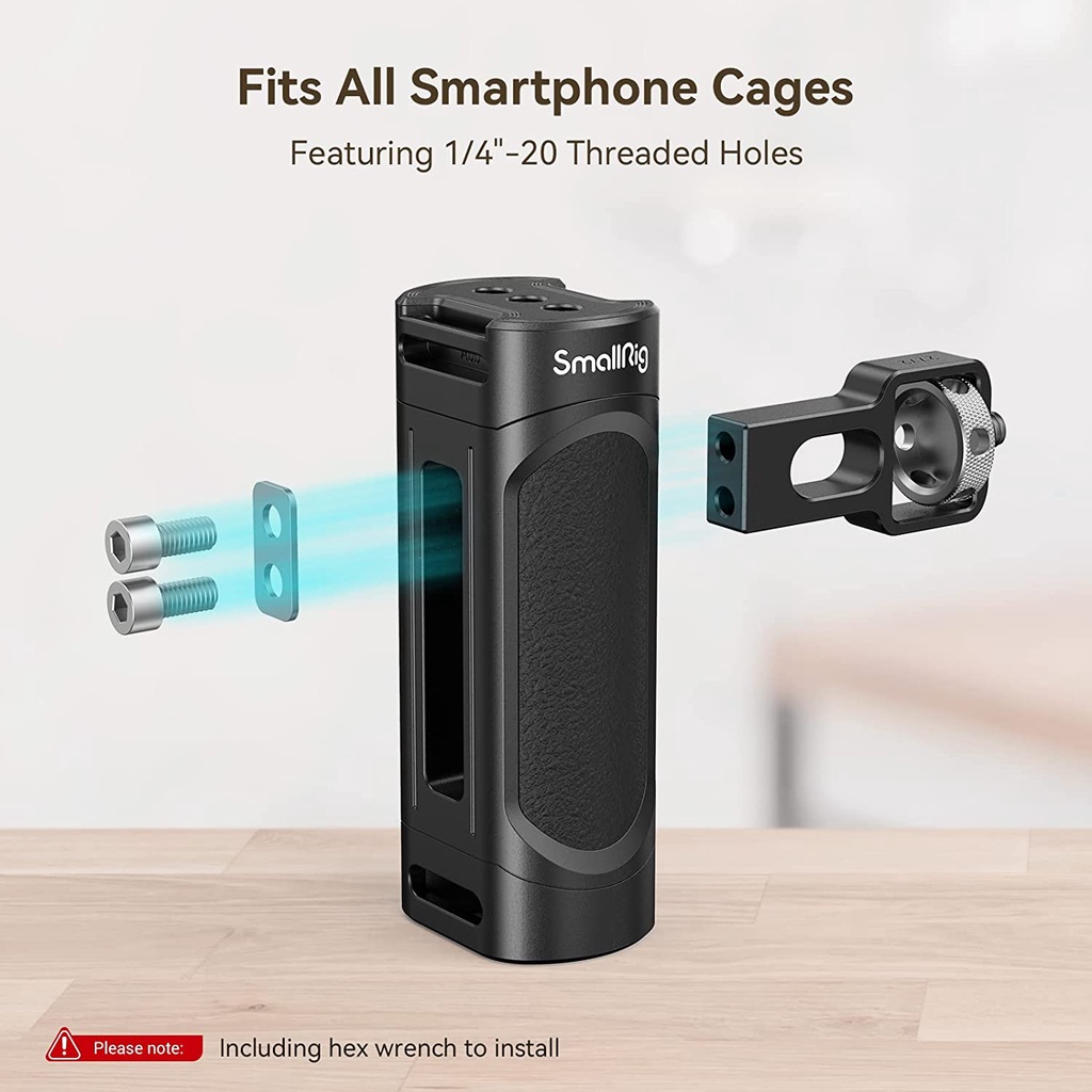 SmallRig Universal Phone Video Rig Kit with Handles, Aluminum Handheld Stabilizer for Live Streaming or Vlogging - 4121