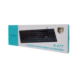 OKER USB KEYBOARD (คีย์บอร์ด) (KB-477) Black - A0143757