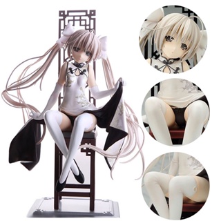 โมเดลฟิกเกอร์ PVC อนิเมะ Yosuga no Sora Kasugano Sora Cheongsam Seat Girl ขนาด 22 ซม. เหมาะกับของขวัญ ของเล่นสําหรับเด็ก