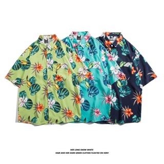 เสื้อฮาวาย สินค้ามาใหม่ hawaii สำหรับผู้ชาย ผ้านิ่มขึ้น สไตล์เกาหลีมาแรง ฮาวายสไตล์เกาหลี เสื้อเชิ้ตแนวเกาหลี พร้อมส่ง รุ่น 3131