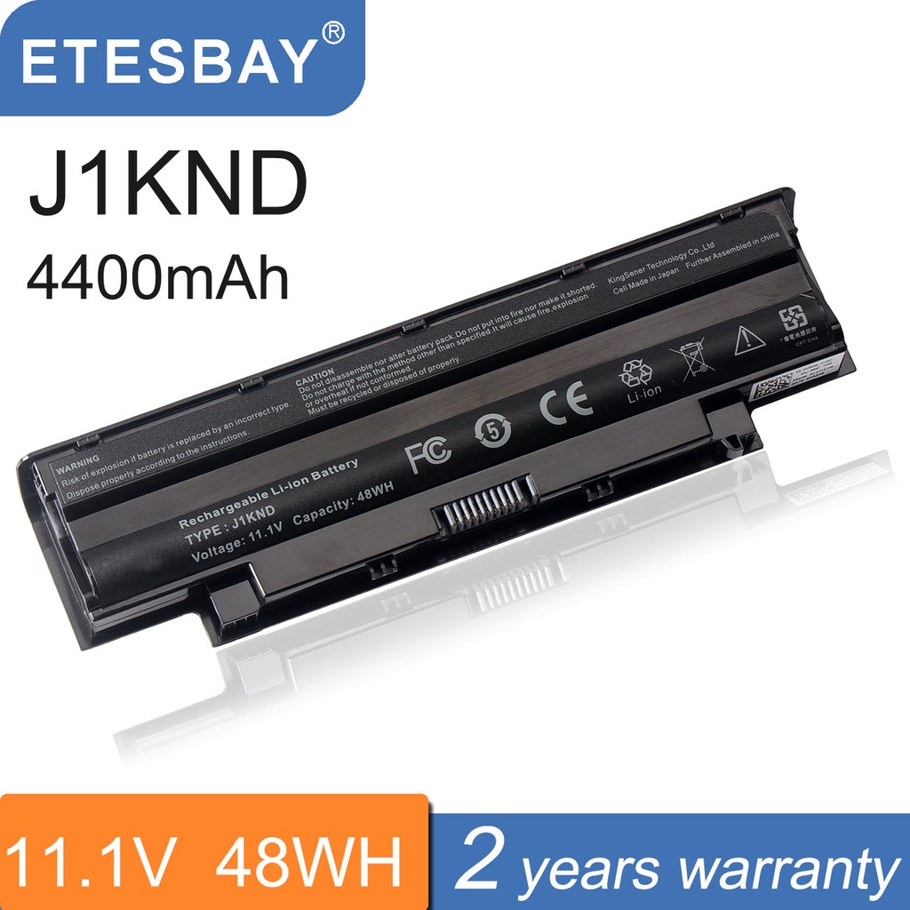 ETESBAY 48WH J1KND J4XDH 9TCXN แบตเตอรี่แล็ปท็อปสำหรับ Dell Inspiron M5030R M411R M4110 M503 13R N30