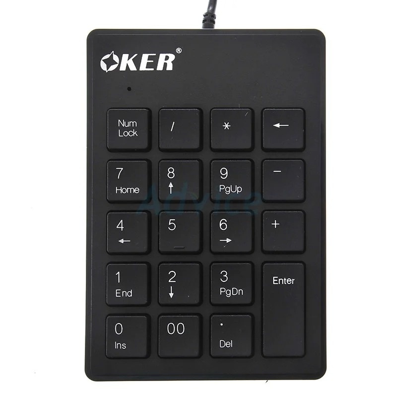 OKER Numeric Keypad SK-975 (Black)- A0092782 - A0092782