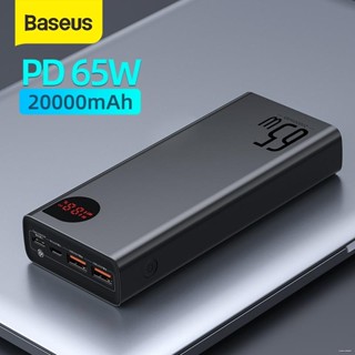 Baseus แบตสำรอง 20000mAh เครื่องชาร์จแบตเตอรี่ Power Bank  22.5W/ 65W   Type C PD Micro USB แบบชาร์จไว ชนิดพกพา