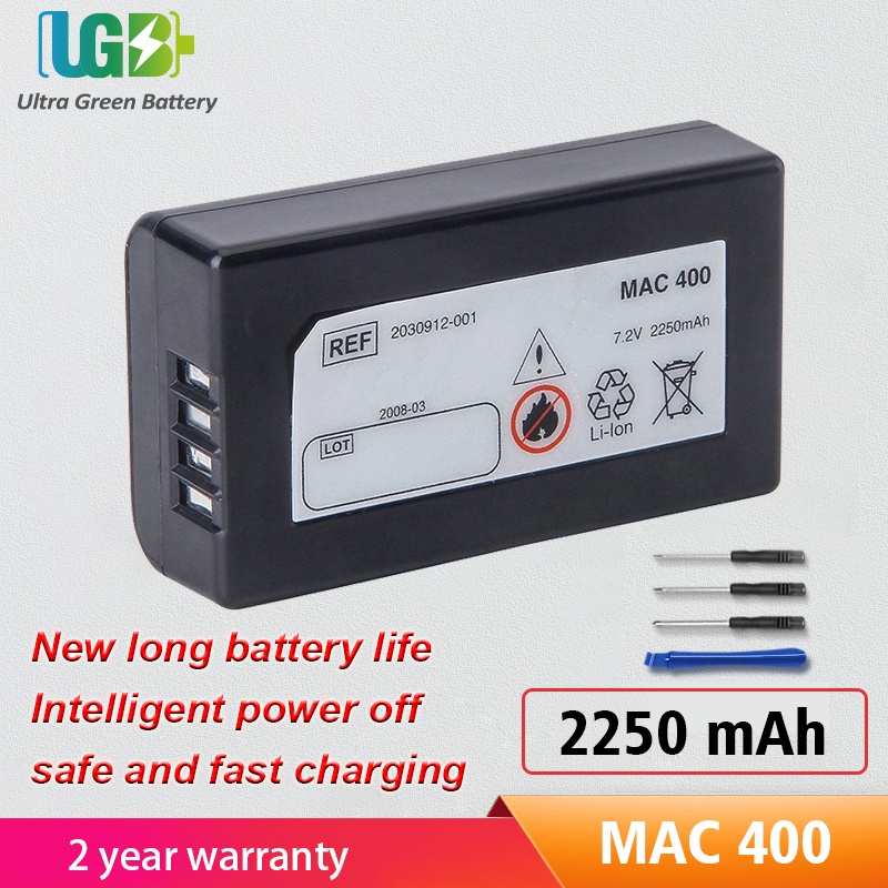 แบตเตอรี่ MAC400เดิมสำหรับ GE Mac400 Mac600 Mac 400 Mac 600 Mac C3 2047357-001 2030912-001แบตเตอรี่