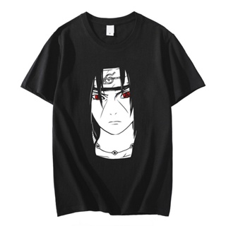 【🔥🔥】เสื้อยืดแขนสั้น พิมพ์ลายกราฟฟิคอนิเมะนารูโตะ BANDAI Uchiha Itachi แฟชั่นสตรีท สไตล์ฮิปฮอป สําหรับผู้ชาย และผู้หญิง