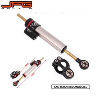 JFG racing Steering Damper This Steering Damper universal for crf klx ktm honda yz xtz adv xr exc 85 125 100 150 250 450 motocross motorcycle