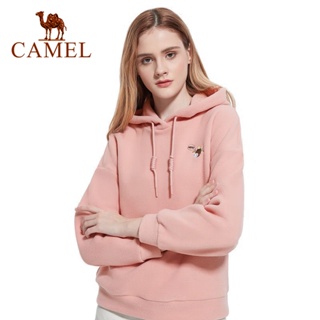 Camel เสื้อแจ็กเก็ตกันหนาวลําลอง มีฮู้ด ให้ความอบอุ่น สไตล์สปอร์ต สําหรับผู้หญิง