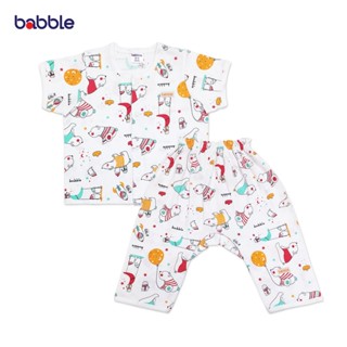 BABBLE ชุดนอนเด็ก ชุดเซตเด็ก อายุ 6 เดือน ถึง 7 ปี เสื้อแขนสั้น กางเกงขายาว (3 ลายให้เลือก) (SP001) (BSP)