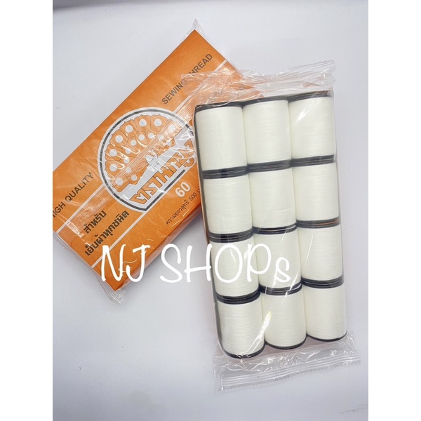 ด้ายเย็บผ้าตรานกยูง ด้ายนกยูง เบอร์ 60 (ราคา/โหล) - รูปที่ 2