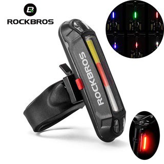 Rockbros สีสันสดใส LED จักรยานไฟท้าย USB ชาร์จกันน้ำ