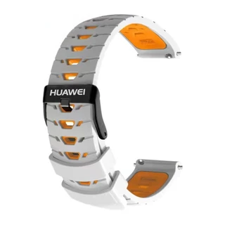 เหมาะสําหรับ HUAWEI/HUAWEI GT2/GT3/GT4/GT5/GT6 46 มม./gt5/gt3 Pro สายซิลิโคนสองสี HUAWEI watch3/4 Pro/gt/Glory Magic2/GS3/GS Pro ธุรกิจ 22 มม.กีฬาสายรัดข้อมือผู้หญิงสไตล์