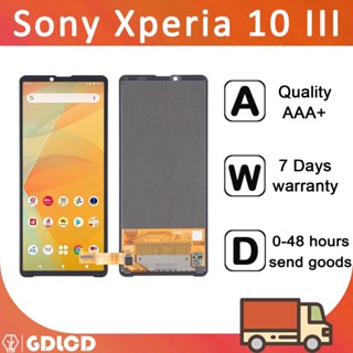 Sony Xperia 10 III หน้าจอสัมผัสดิจิทัล LCD พร้อมกรอบ สําหรับ X10III LCD SO-52 BSOG04 XQ-BT52 A102SO