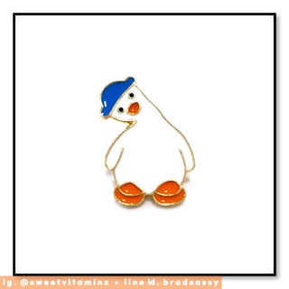 เข็มกลัดรูปการ์ตูนเป็ด • เข็มกลัดโลหะผสม • Cartoon Brooch / Pin • เข็มกลัดติดกระเป๋า