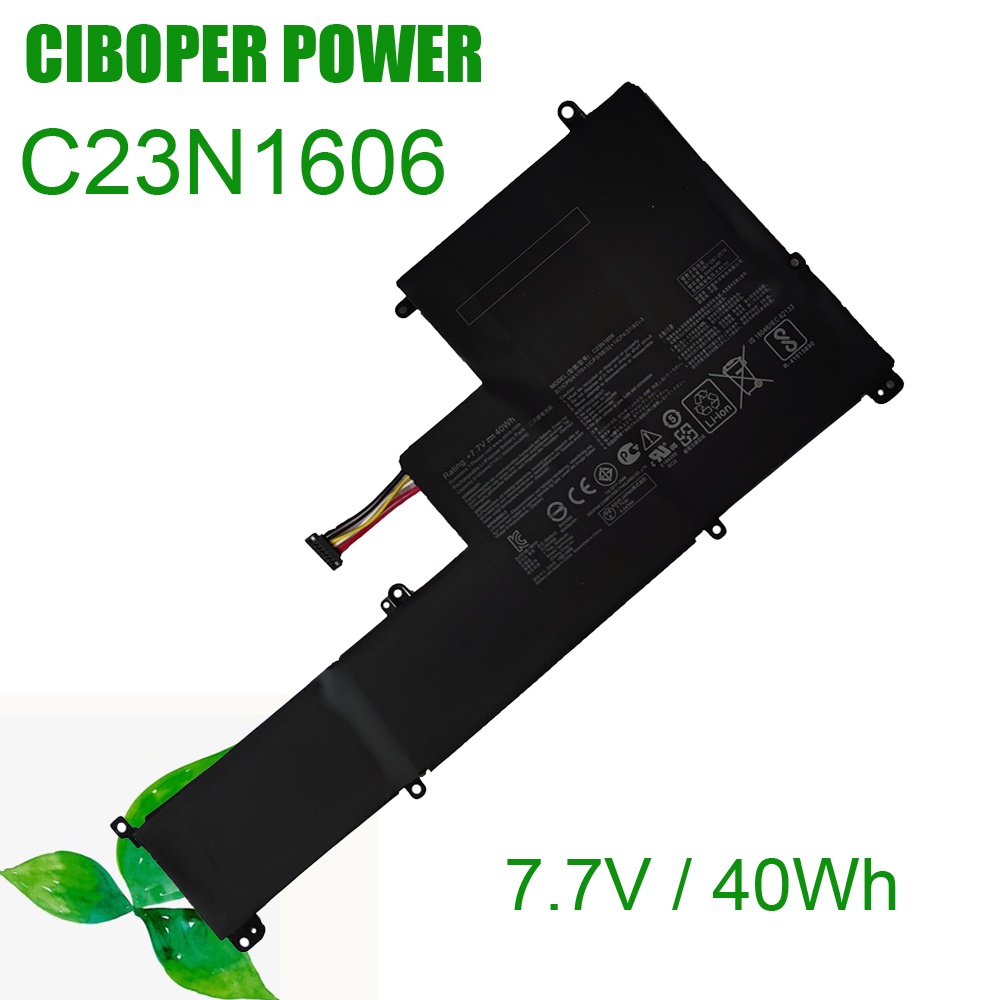 ของแท้-Q แบตเตอรี่แล็ปท็อป C23N1606 7.7V 40Wh สำหรับ Zenbook 3 UX390 UX390UA-GS041T UX390UA-1C UX390