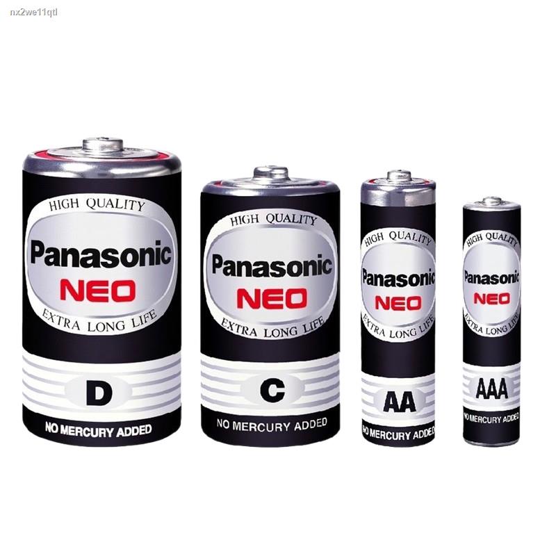 พร้อมส่ง❖✖ถ่านไฟฉาย Panasonic/Philips ถ่านสามเอ พานาโซนิค neo/นีโอ สีดำ Goldโกลซ์ สีเขียว (ขนาด AA/AAA/C) ถ่านแมงกานีส U