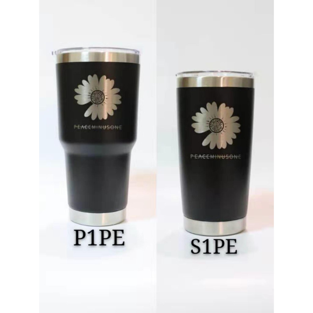 ขวดน้ำ แก้วน้ำQCOOL งานเลเซอร์สีด้านขอบเงินคุณภาพดี Rambler 30oz 20oz.แก้วเยติเก็บความเย็น แก้วน้ำเย