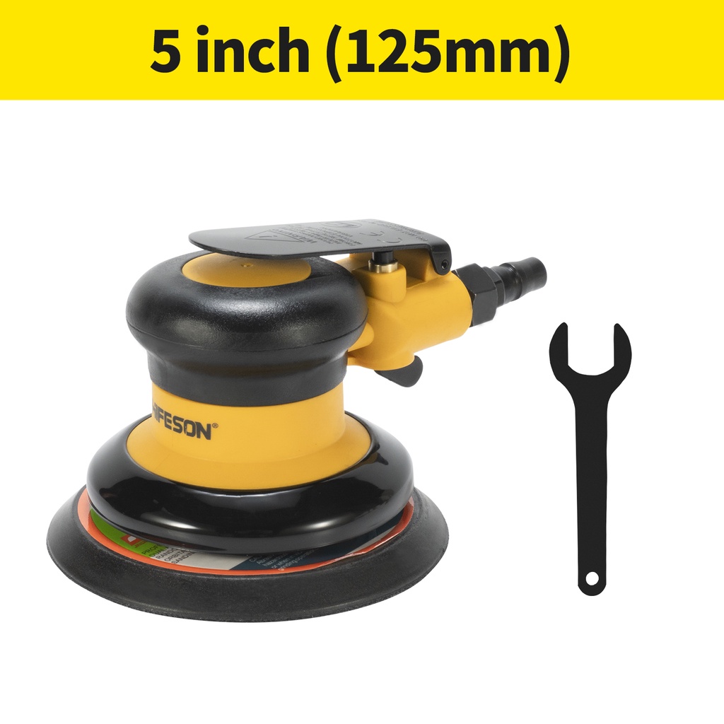 HIFESON เครื่องบดนิวเมติก Sander เครื่องขัดรถยนต์และแว็กซ์ 5 นิ้ว 6 นิ้วอุตสาหกรรม Pneumatic Dry Mill