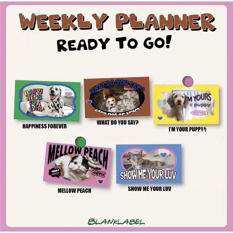 กระดาษโน๊ต Weekly Planner