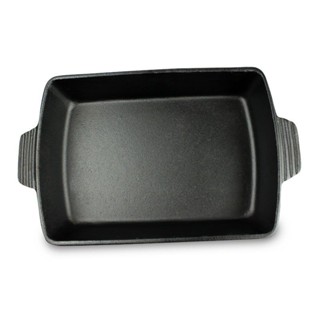 【จัดส่งภายใน 24 ชม】ถาดอบขนม ถาดใส่อาหาร 33*23*6.3cm Preseasoned Cast Iron Rectangular Lasagna Pan