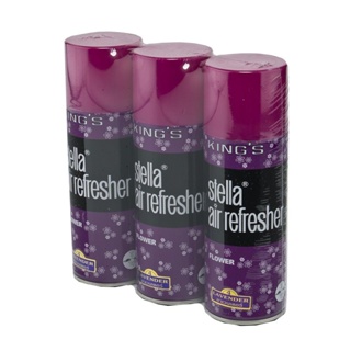 คิงส์สเตลล่า สเปรย์ปรับอากาศ กลิ่นลาเวนเดอร์ 350 กรัม x 3 กระป๋องKings Stella Air Spray Lavender 350 ml x 3