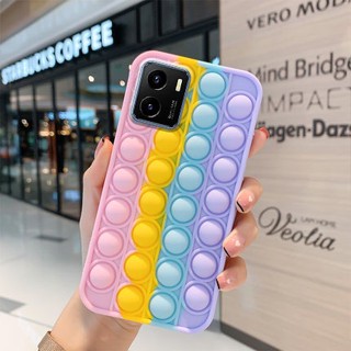 เคส-Vivo Y33S Y21 Y01 Y15A Y15S T1X Y72 Y31 V20 pro Y20S เคส Vivo Y72 Y12S Y20 Vivo Y30 Y50 Pop Push It Bubble|RX Phone Case