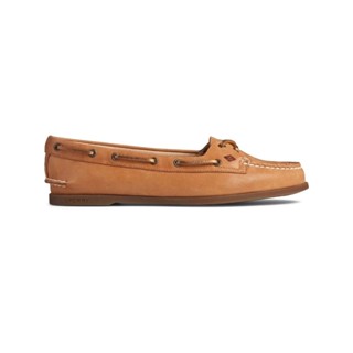 Sperry รุ่น A/O Skimmer รองเท้าลำลองหนัง ผู้หญิง สี Tan - STS85359