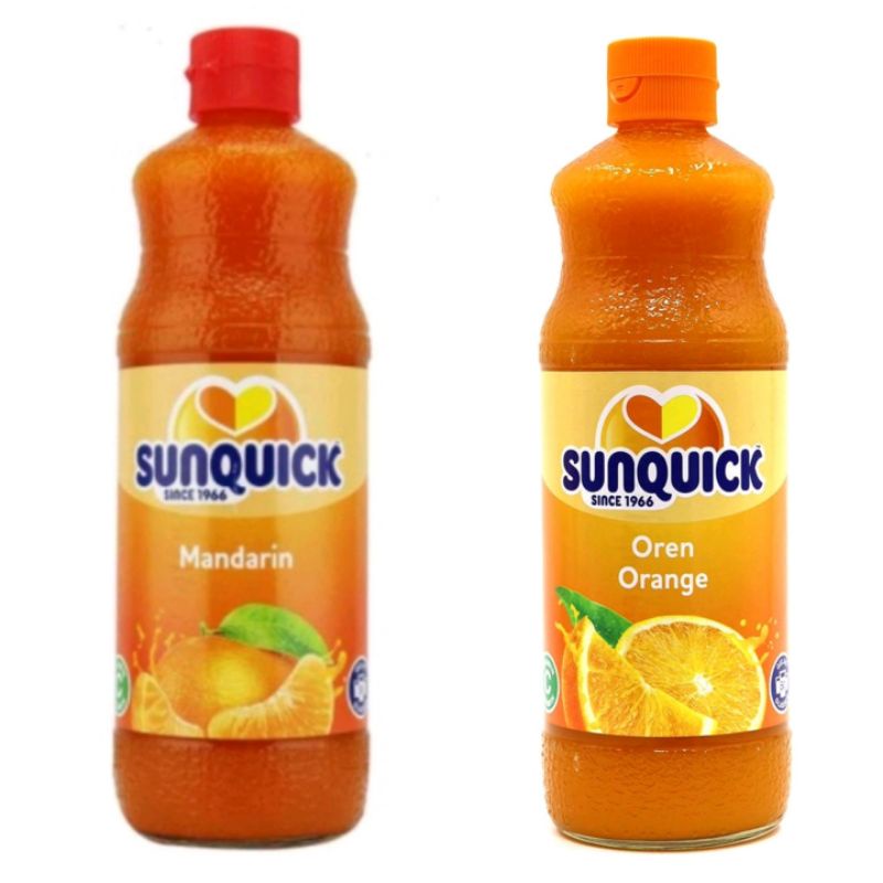 SUNQUICK ซันควิก น้ำส้มสูตรเข้มข้น ขนาด700มล.2รส