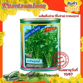 เมล็ด เมล็ดขึ้นฉ่าย(คื่นฉ่าย) พันธุ์ ราชพฤกษ์ 50/300 ก. งอกง่าย ใบใหญ่ ทนร้อน ตราต้นไผ่ คละ