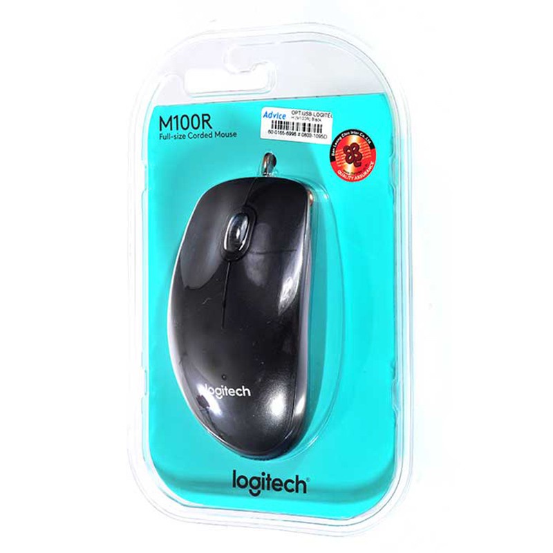 LOGITECH USB Optical Mouse (M100R) Black - A0052566