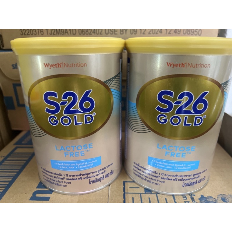 S26 Gold LF สำหรับเด็กท้องเสีย 400 กรัม x Wyeth Nutrition S26 Lactose-Free (LF) Goldหมดอายุ16/9/2026