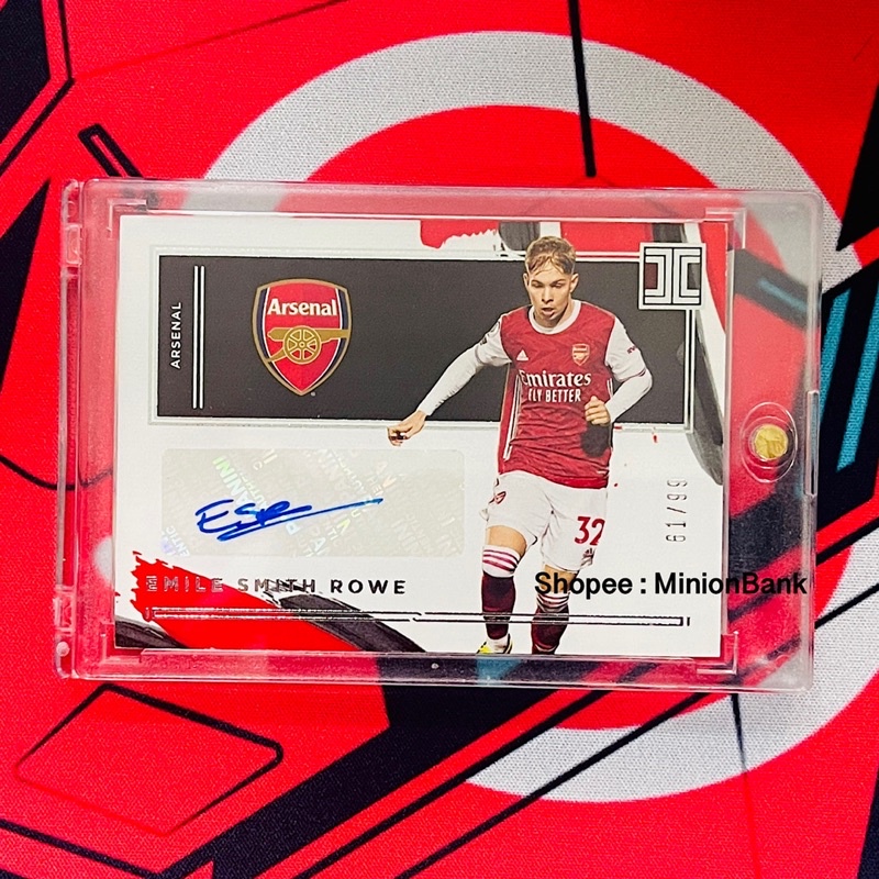 PANINI IMPECCABLE EMILE SMITH ROWE AUTOGRAPH /99 ARSENAL ลายเซ็น การ์ดฟุตบอล การ์ดบอล อาร์เซนอล