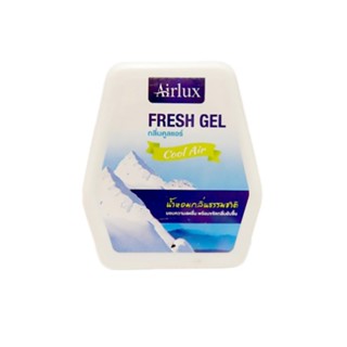 แอร์ลักซ์ เฟรชเจล น้ำหอมปรับอากาศ กลิ่นคูลแอร์ ขนาด 60 กรัม แพ็ค 2 ชิ้นAirlux Fresh Gel 60 g Cook Air, Pack 2 pcs